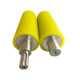 Roller polyurethane coating drive wheel coating roller rubber roller double bearing rubber wheel